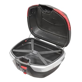 バイク用　リアボックス Amazon | バイクリアボックス 42L ブラック レッド 黒 赤 バイク